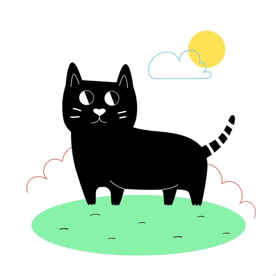 Free Black Cat Illustration