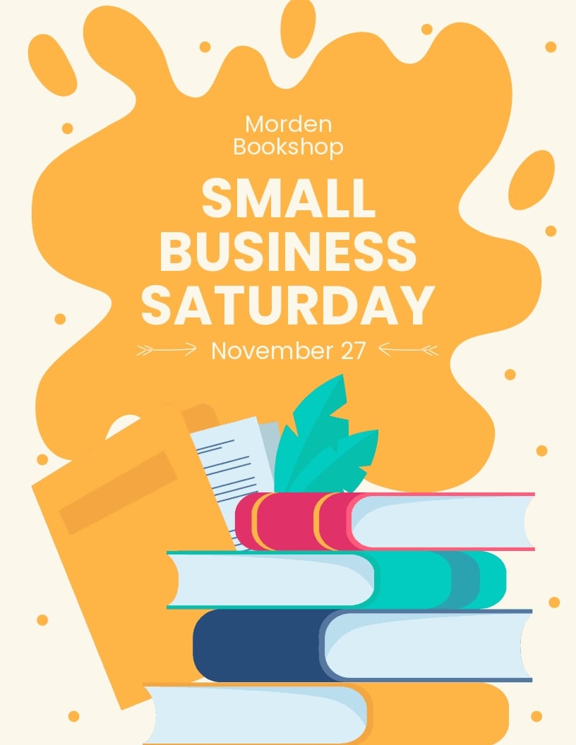 Free Small Business Saturday Advertising Flyer Template
