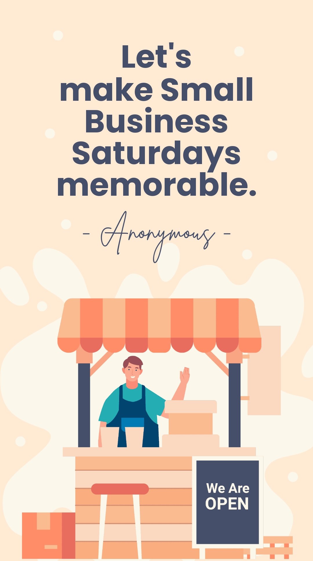 Small Business Saturday Quote Whatsapp Post Template