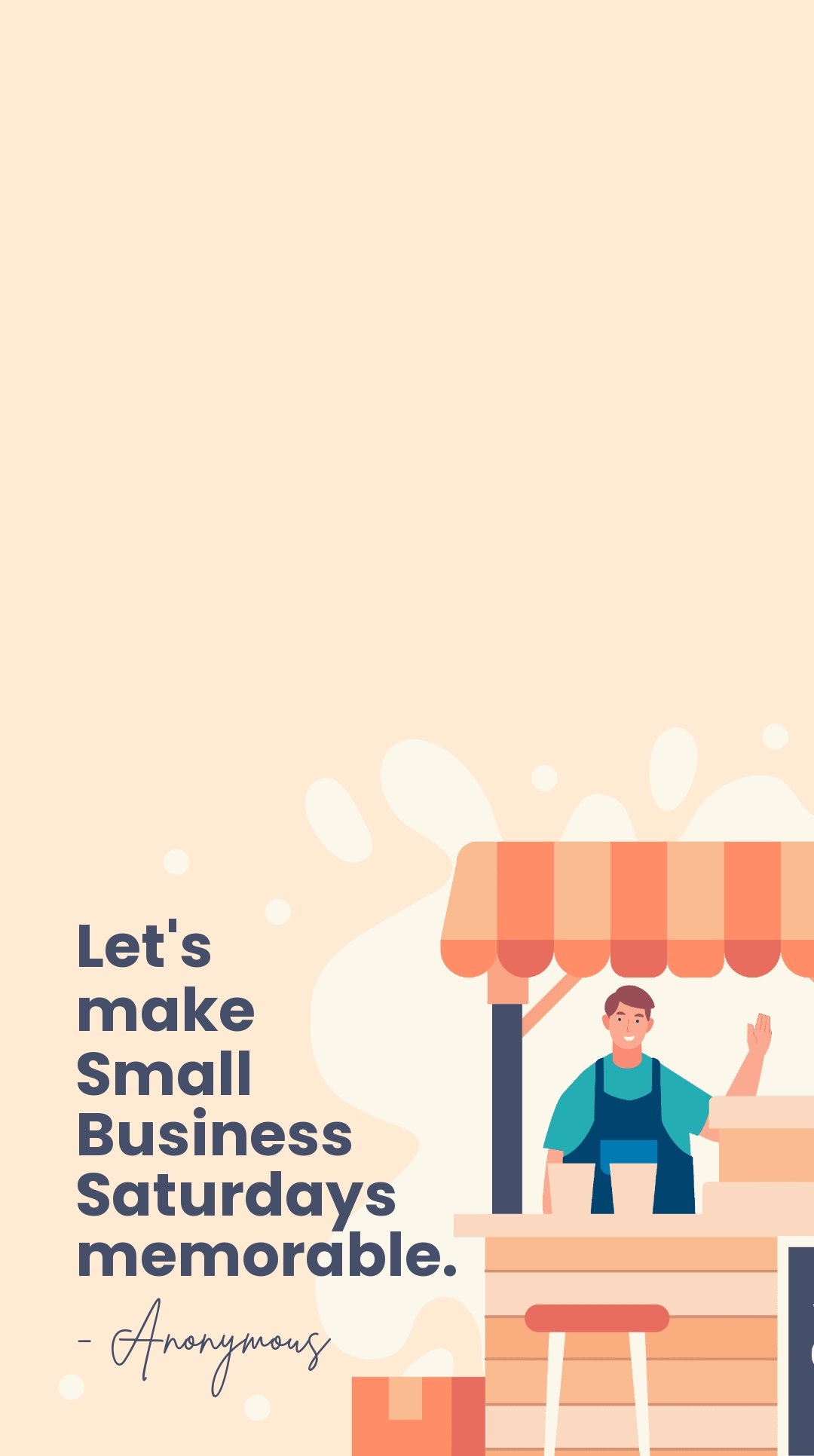 Small Business Saturday Quote Snapchat Geofilter Template