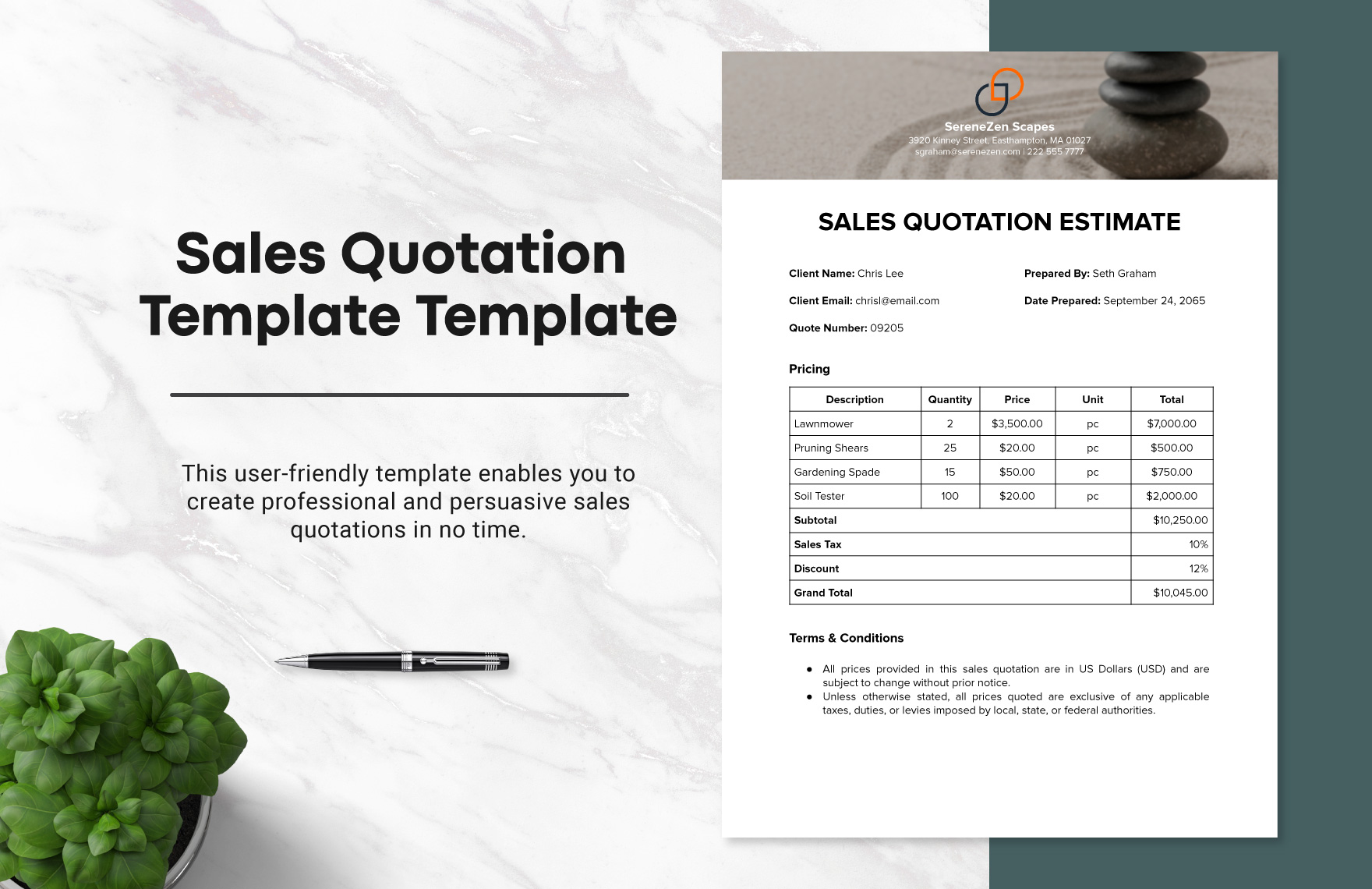 Free Sales Quotation Template