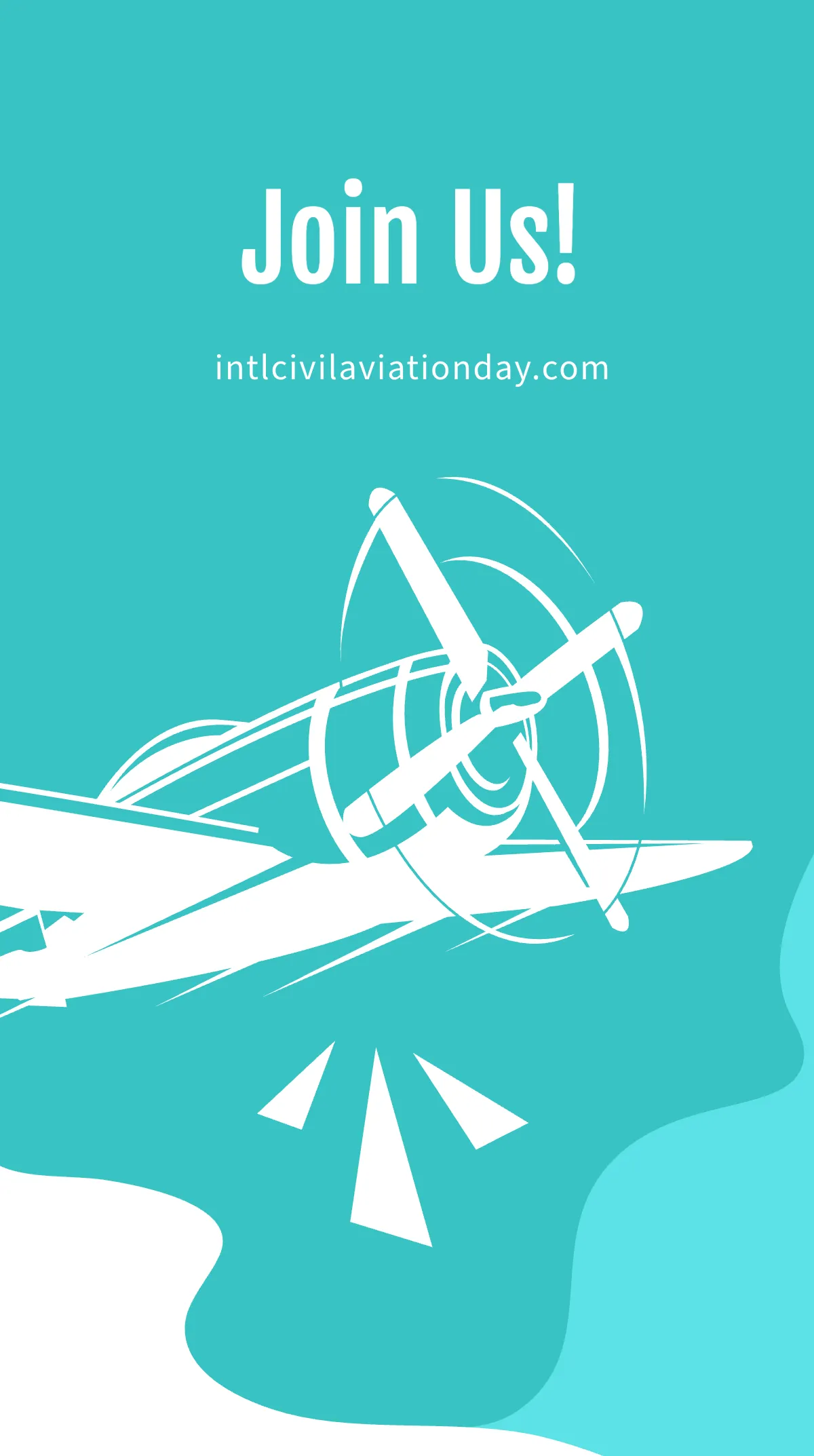Free International Civil Aviation Day Instagram Story Template to Edit Online
