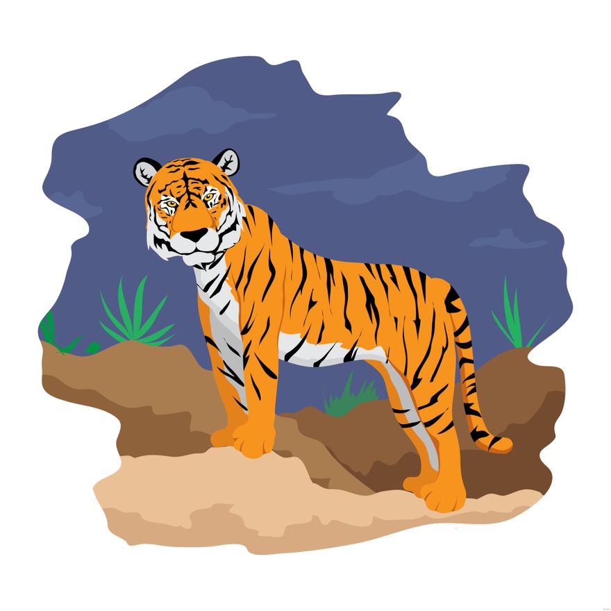 Tiger Illustration in Illustrator, SVG, JPG, PNG, EPS - Download | Template.net