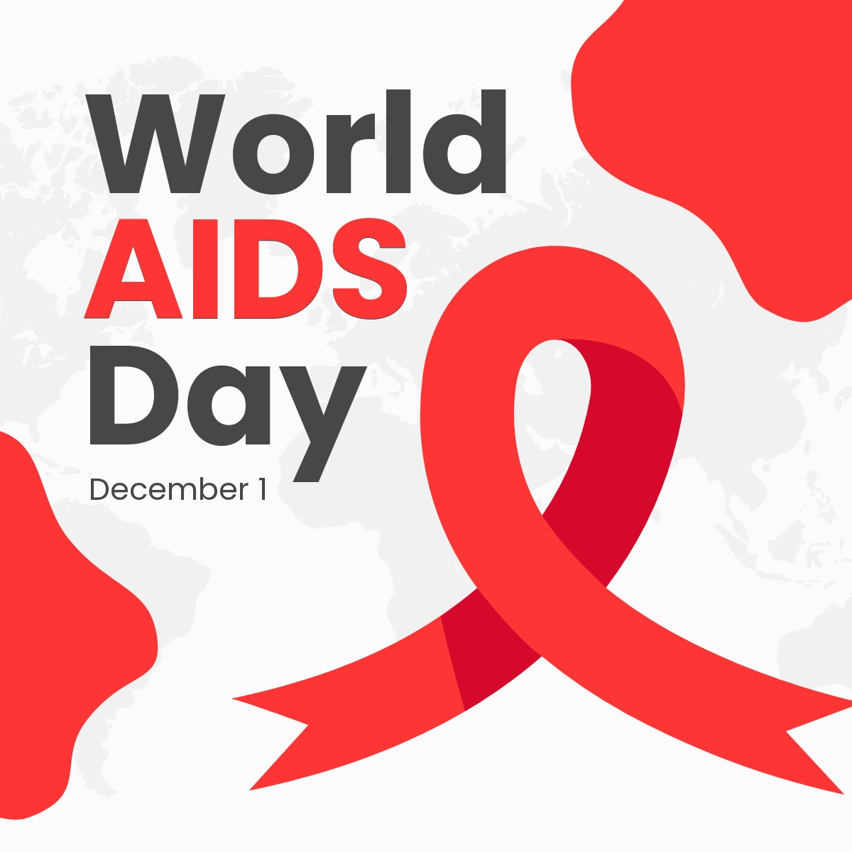 Free World AIDS Day Linkedin Post Template