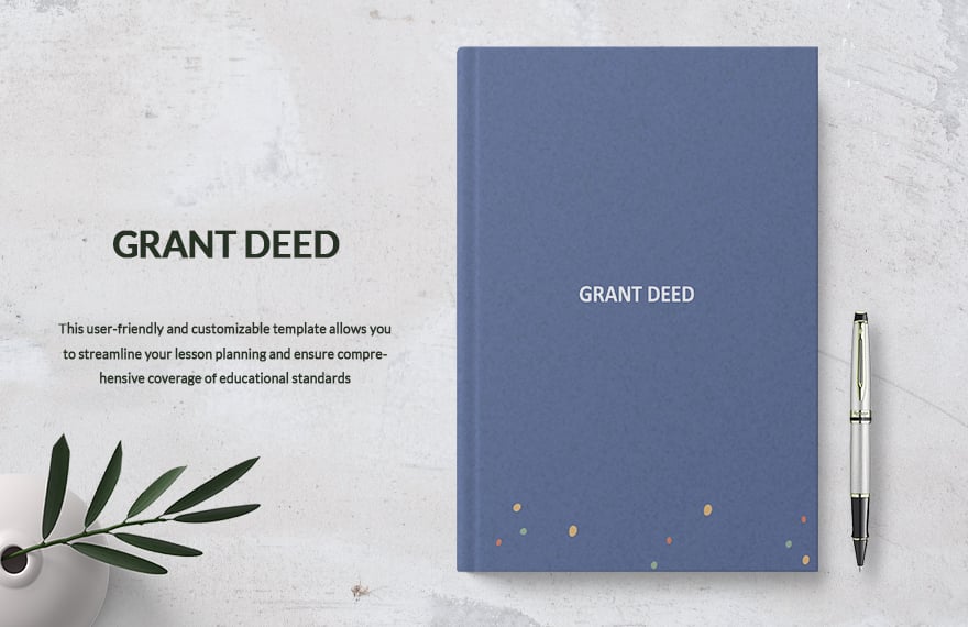 Grant Deed Template in Word, Google Docs, PDF, Apple Pages
