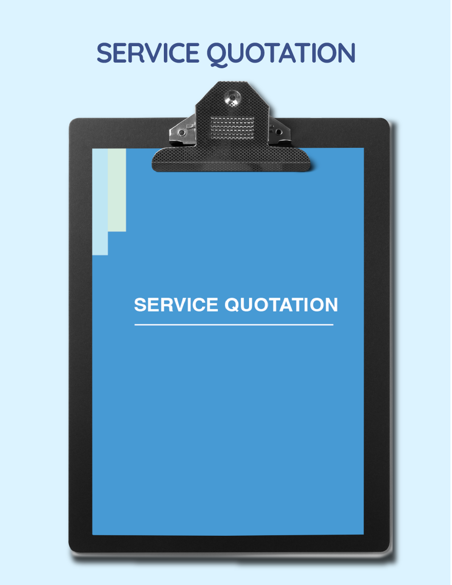 Service Quotation Template