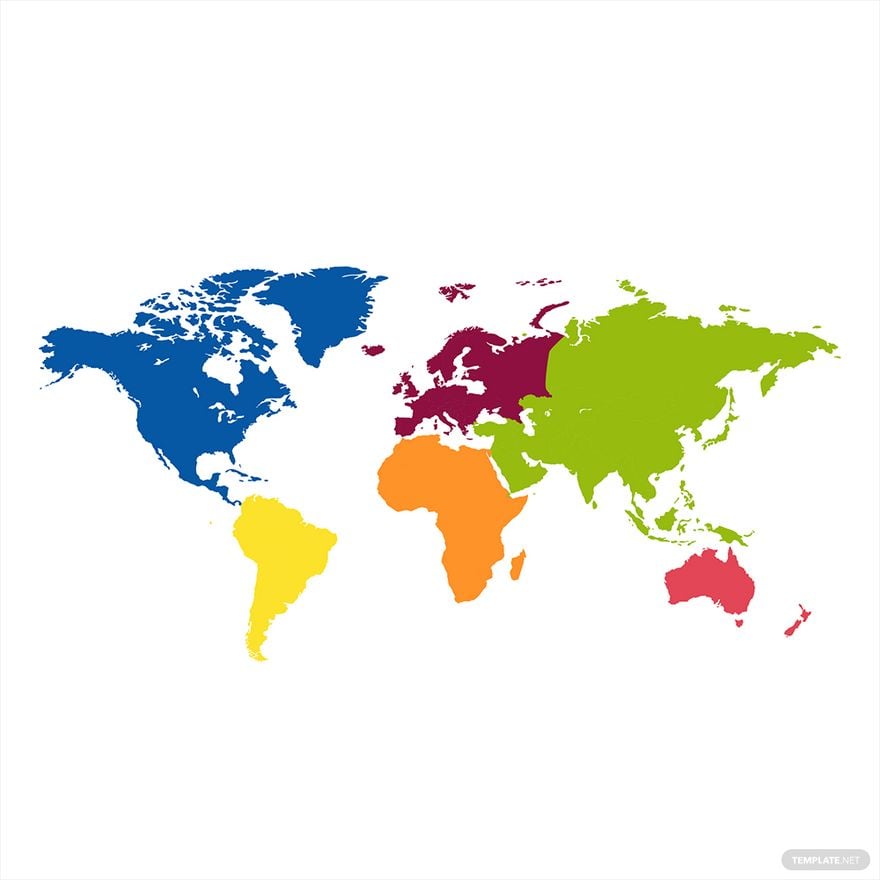 Free Simple World Map Vector in Illustrator, EPS, SVG, JPG, PNG