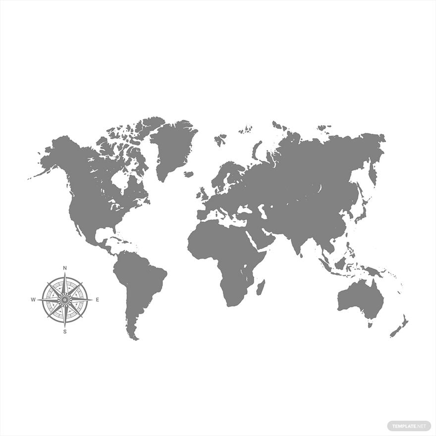 Free Flat World Map Vector