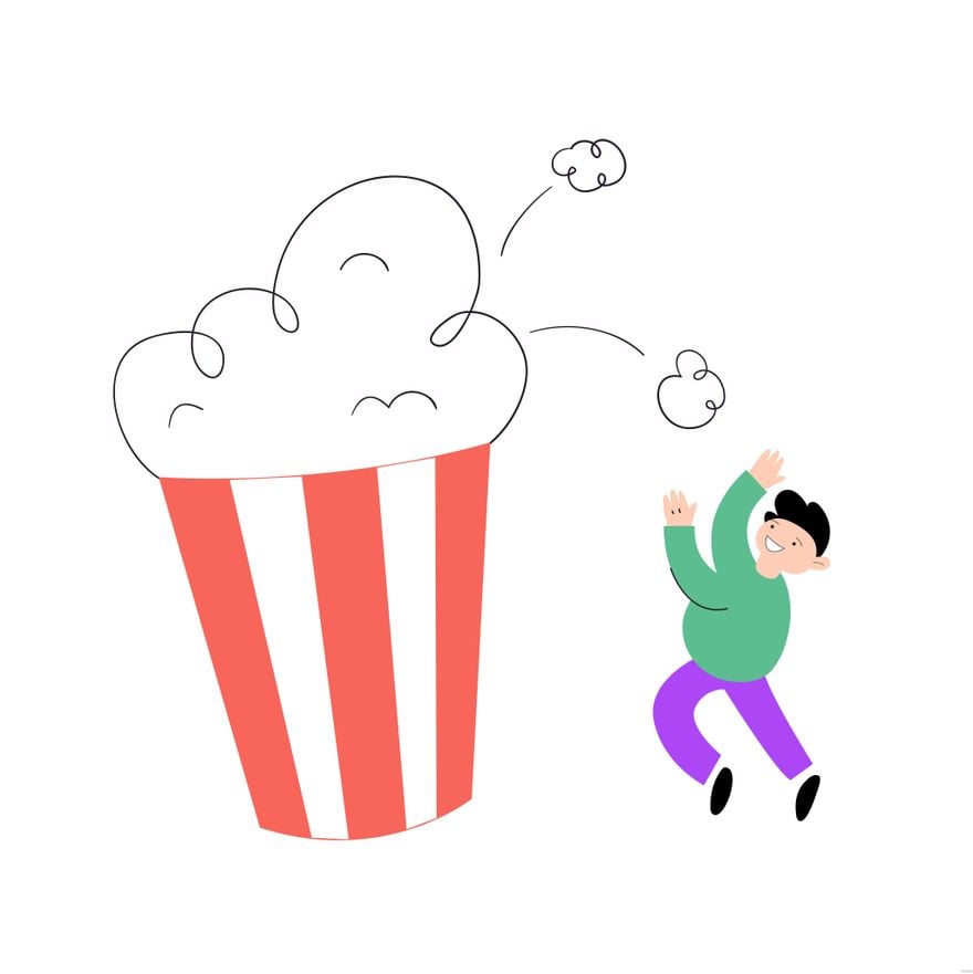 Free Popcorn Illustration
