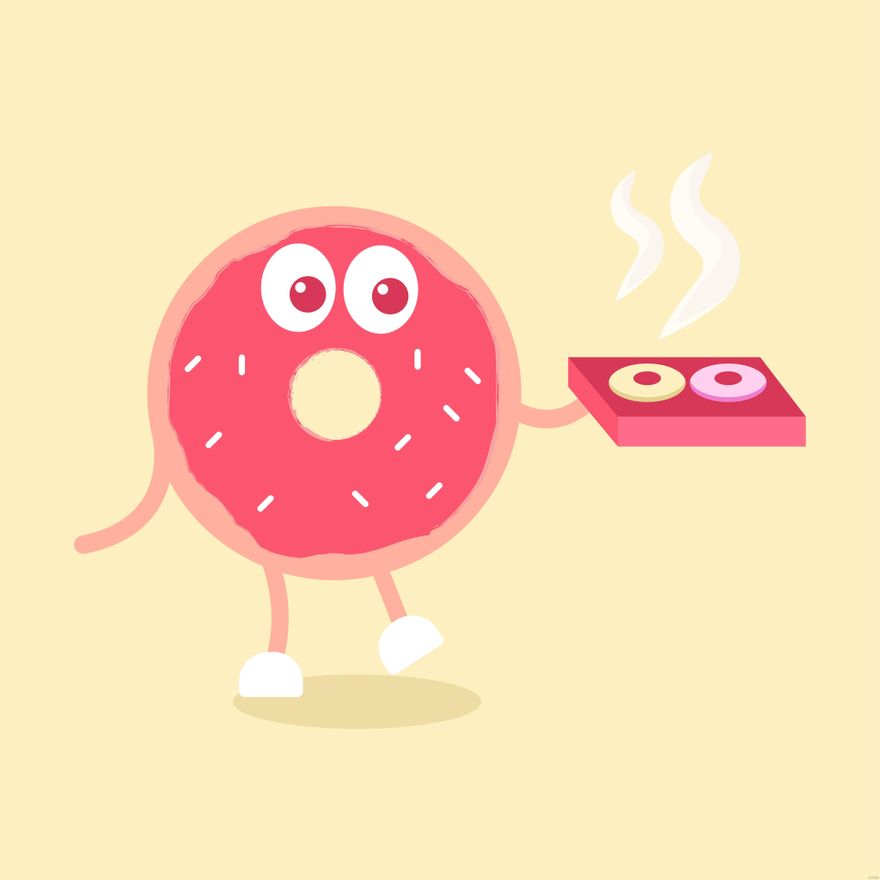 Free Donut Illustration in Illustrator, EPS, SVG, JPG, PNG