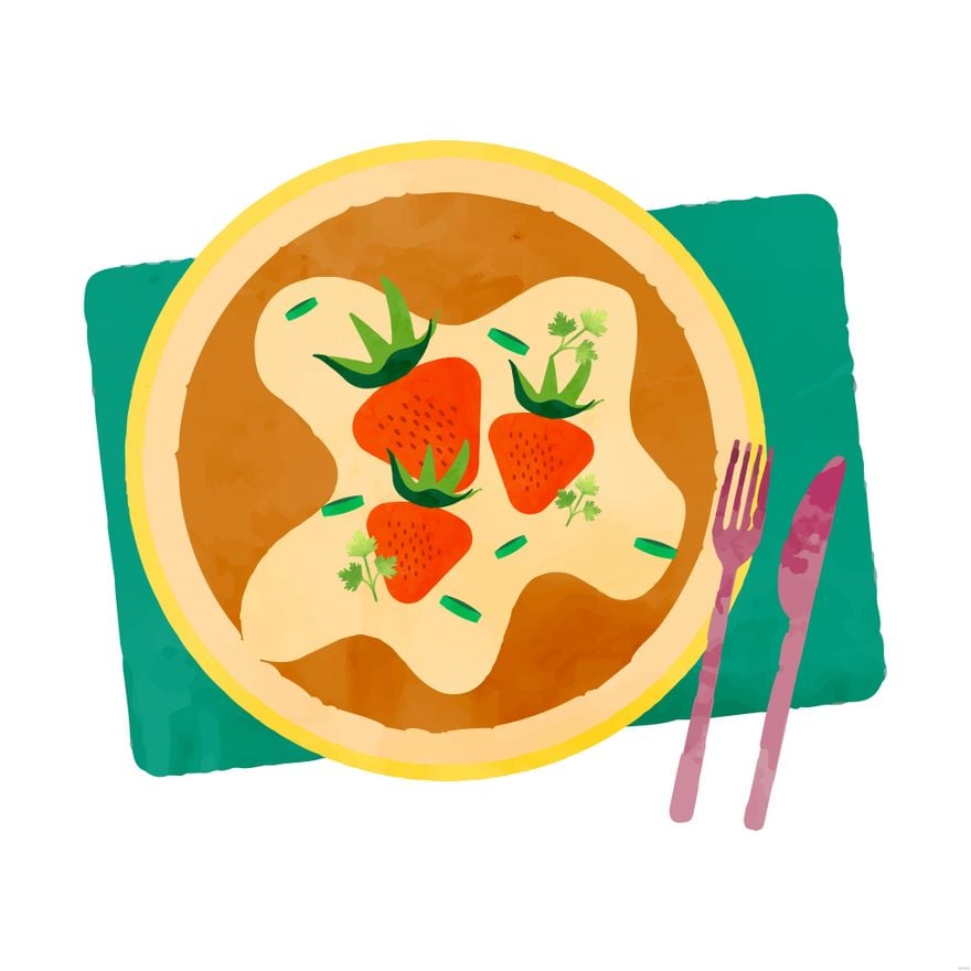 Watercolor Food Illustration
