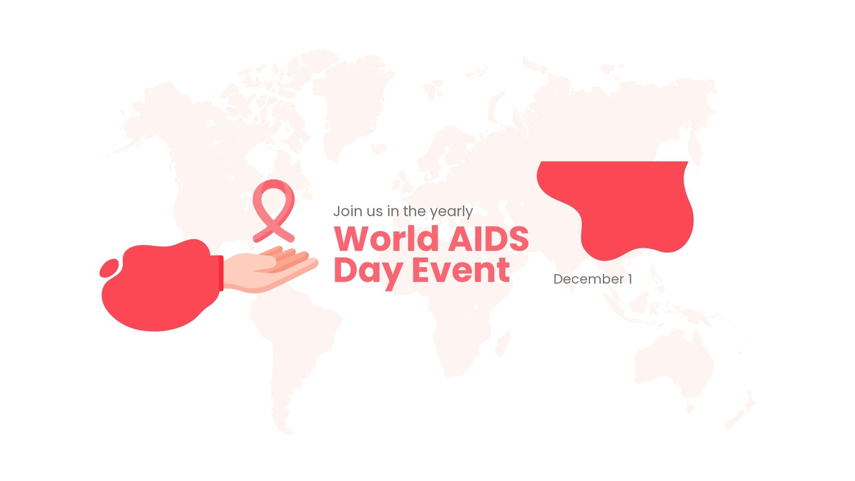 Free World AIDS Day Event Youtube Banner Template
