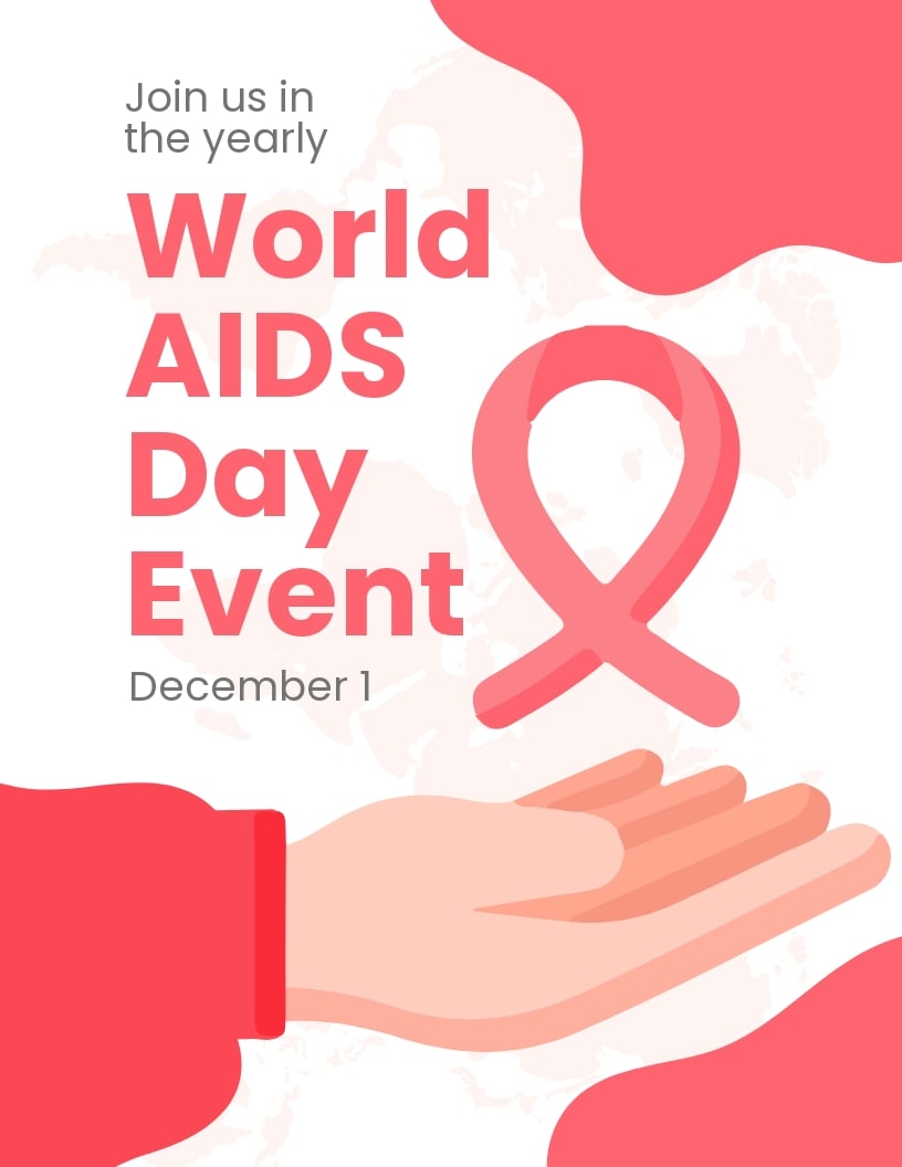 Free World AIDS Day Event Flyer Template in Word, Google Docs, PSD, Apple Pages, Publisher