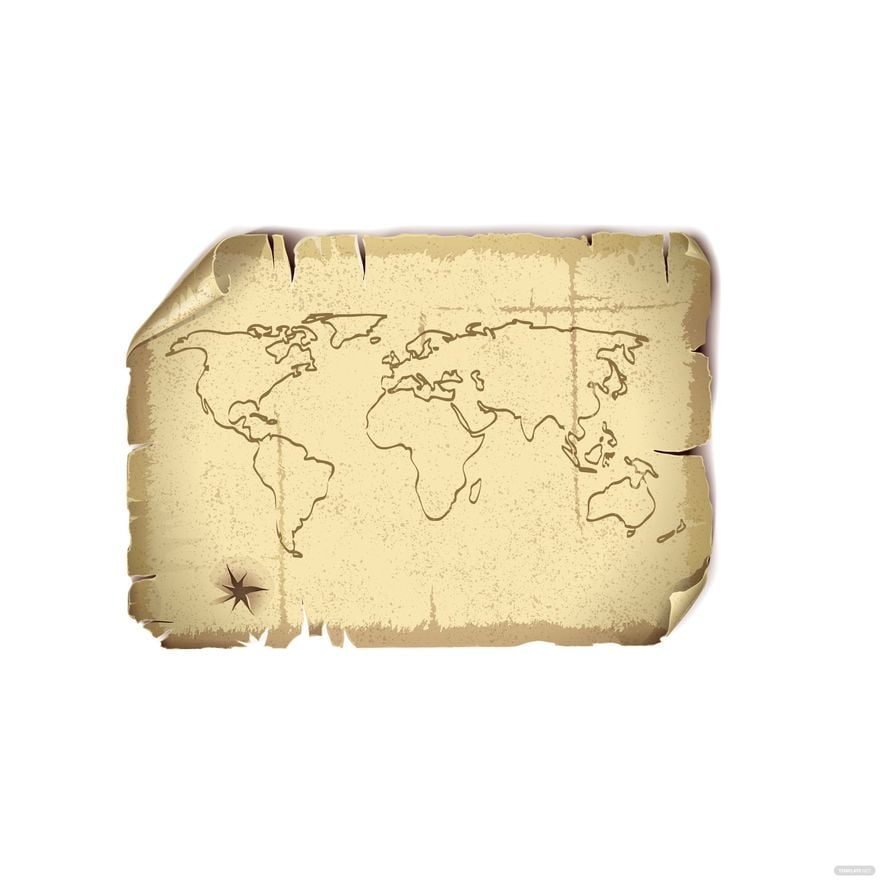 Grunge World Map Vector