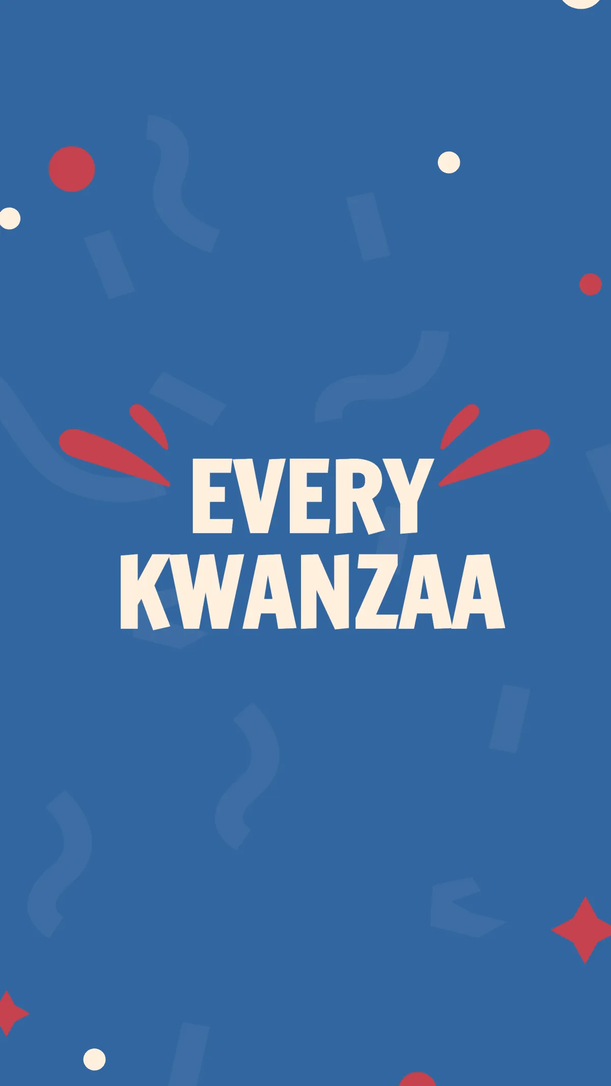 Free Happy Kwanzaa Instagram Story Template to Edit Online