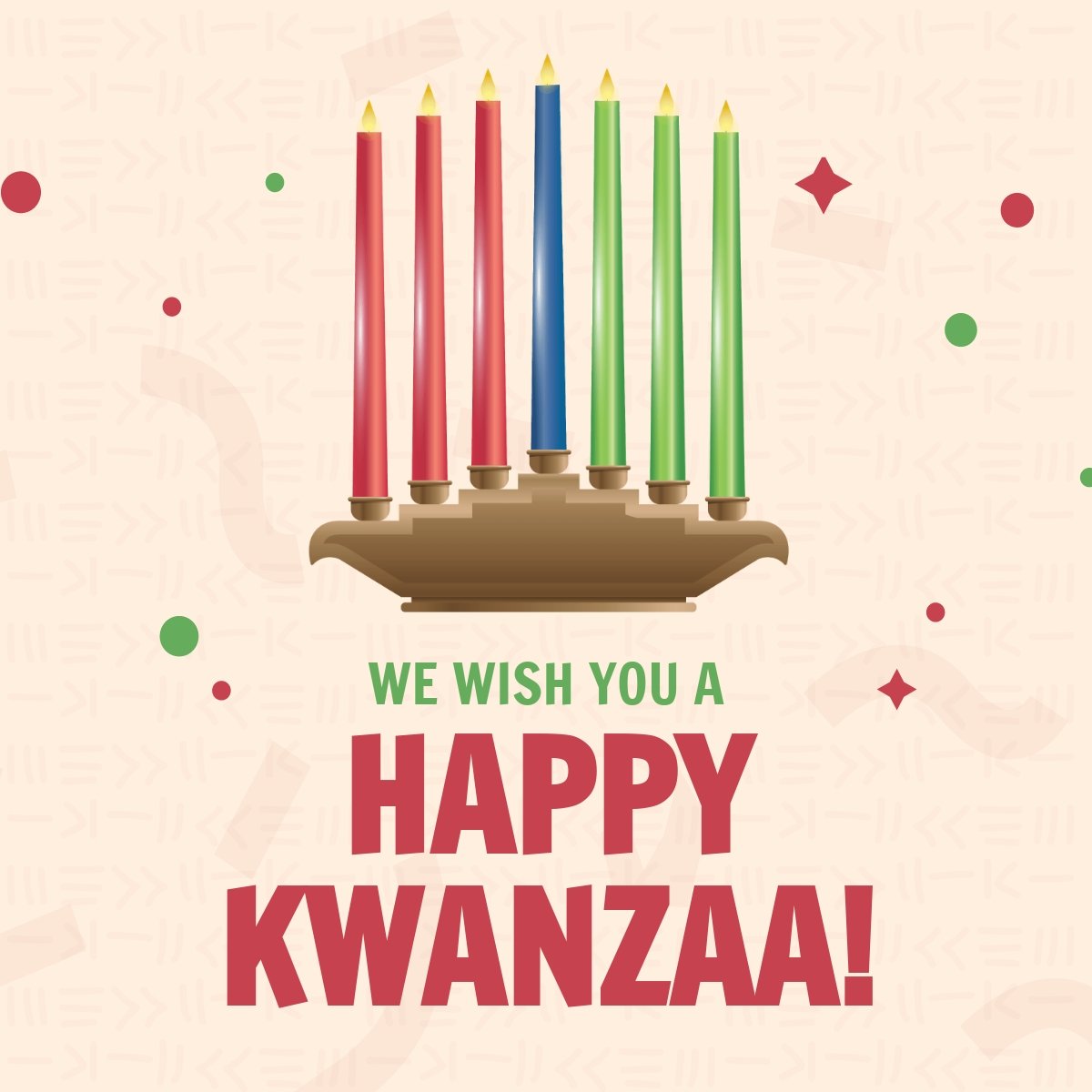 Happy Kwanzaa Linkedin Post Template