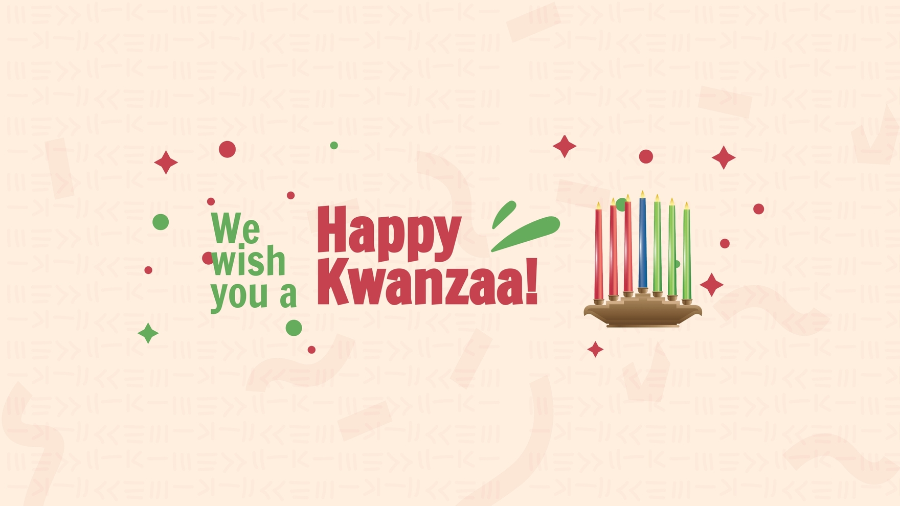 Free Happy Kwanzaa Youtube Banner Template