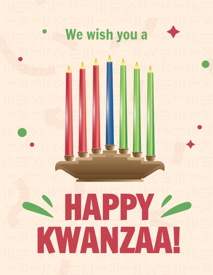 Free Happy Kwanzaa Flyer Template