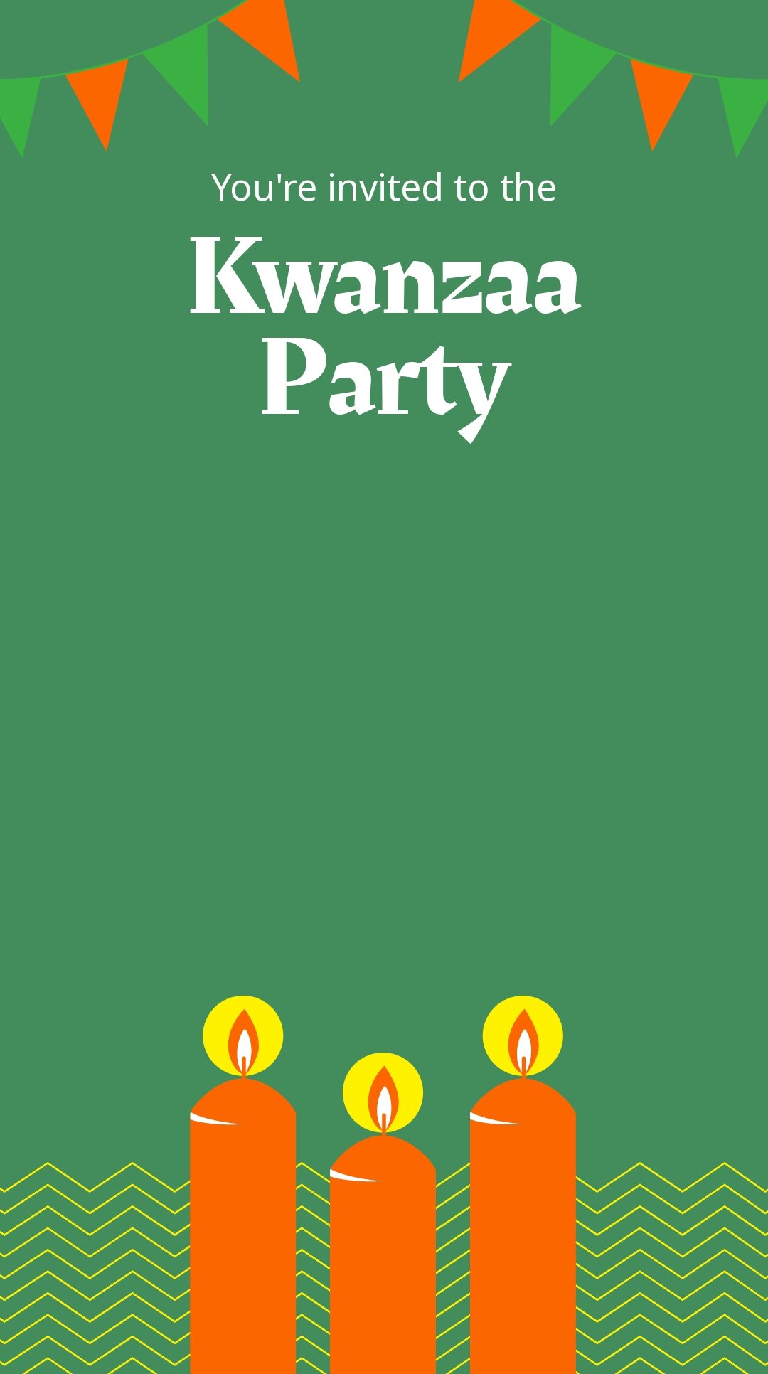 Free Kwanzaa Party Snapchat Geofilter Template