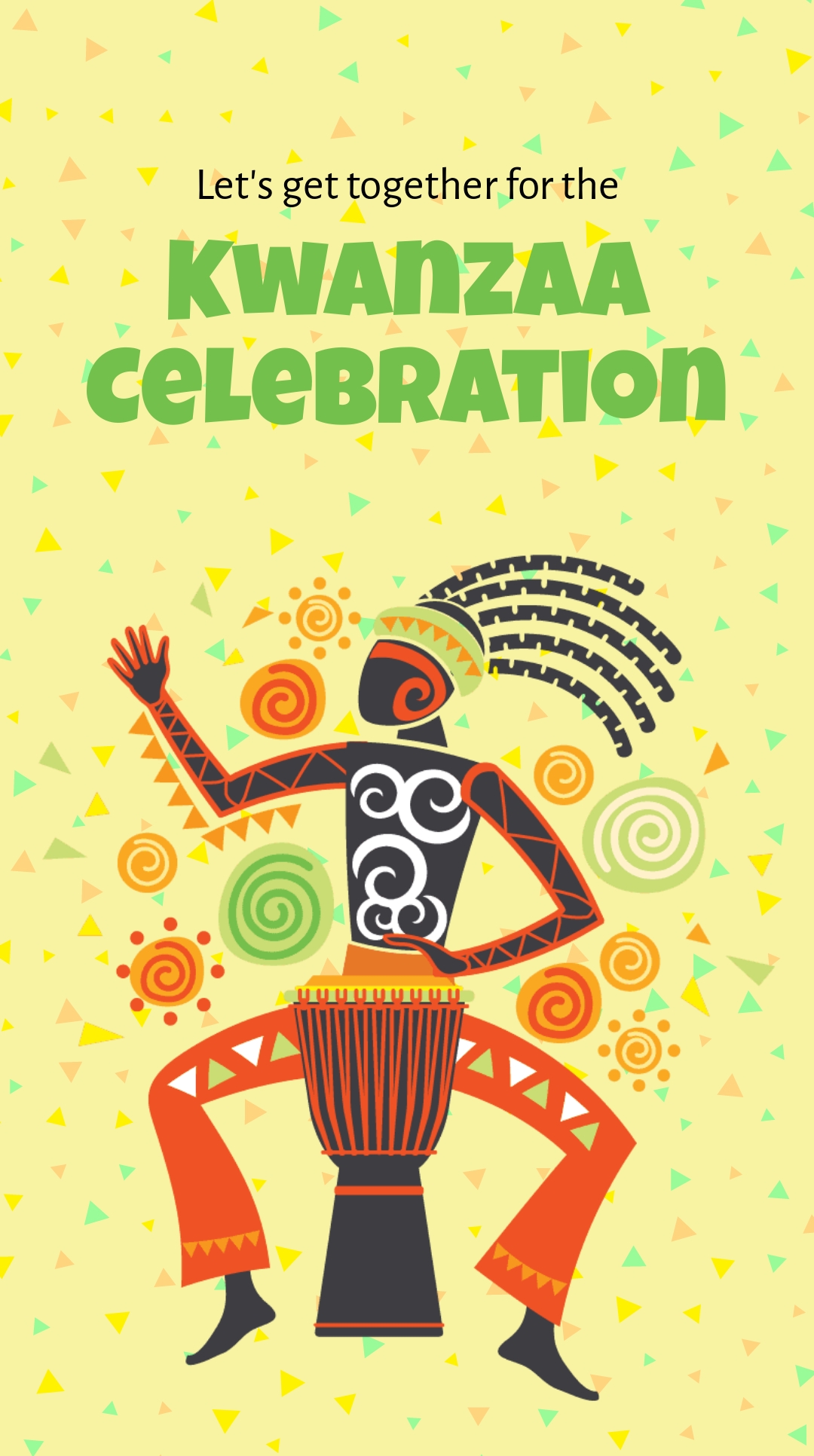 Kwanzaa Celebration Whatsapp Post Template
