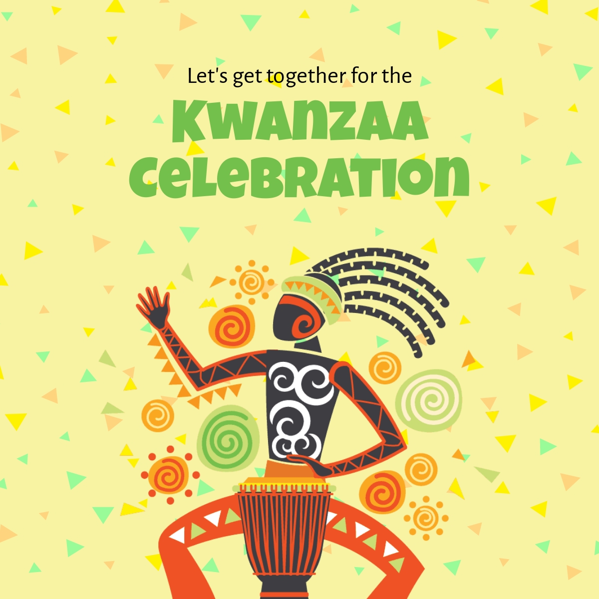 Kwanzaa Celebration Linkedin Post Template