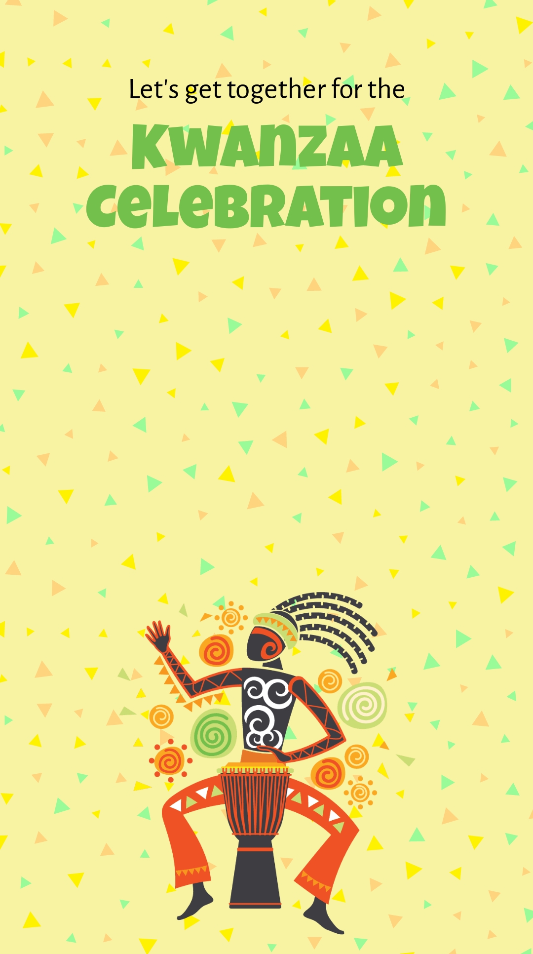 Free Kwanzaa Celebration Snapchat Geofilter Template