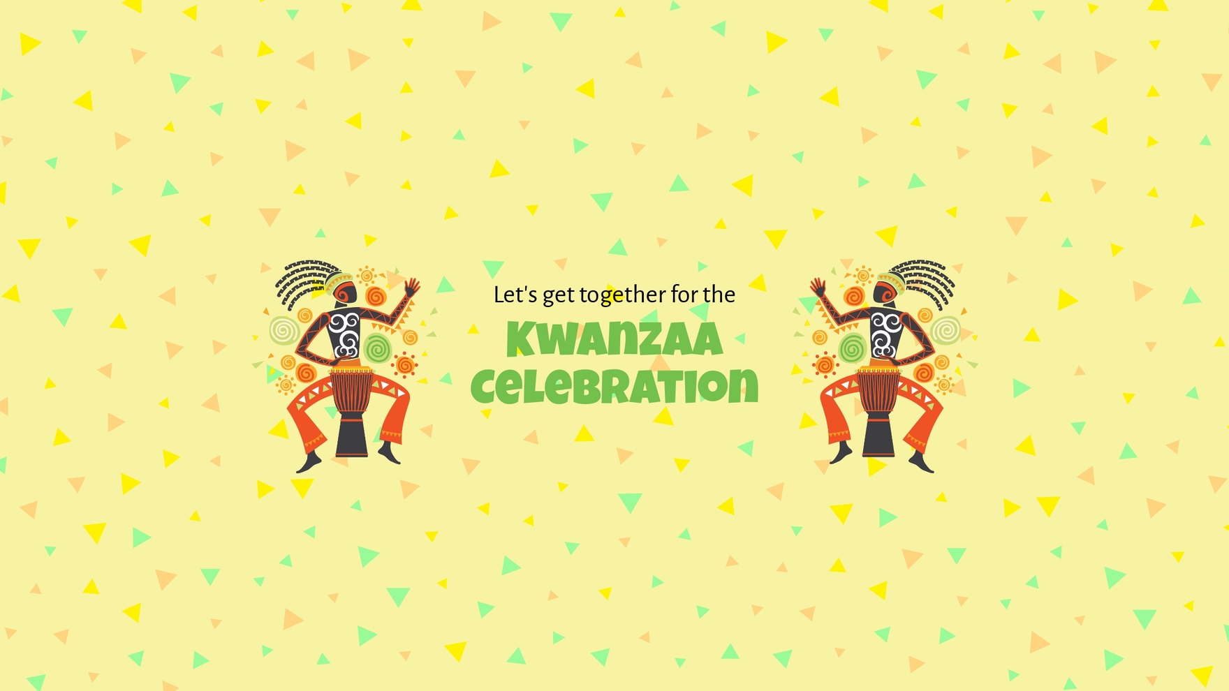 Kwanzaa Celebration Youtube Banner Template