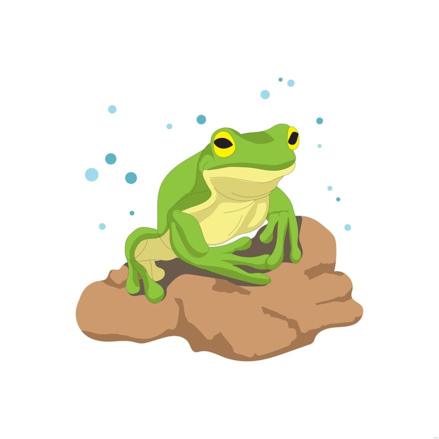 Free Frog Illustration - EPS, Illustrator, JPG, PNG, SVG 