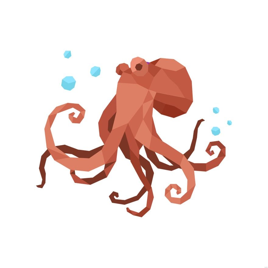 Free Geometric Octopus Illustration