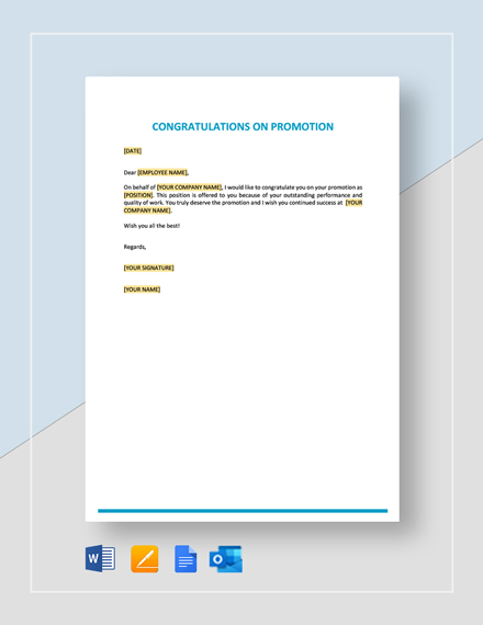 8+ FREE Congratulation Letter Templates [Edit & Download] | Template.net