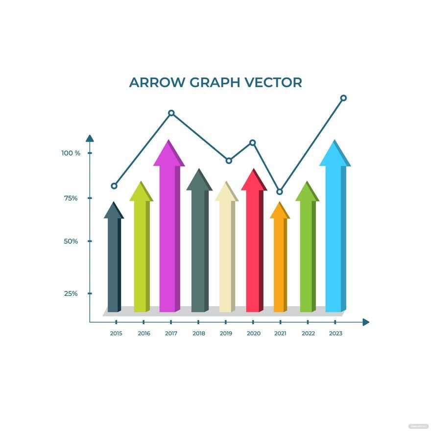 Free Arrow Graph Vector in Illustrator, EPS, SVG, JPG, PNG