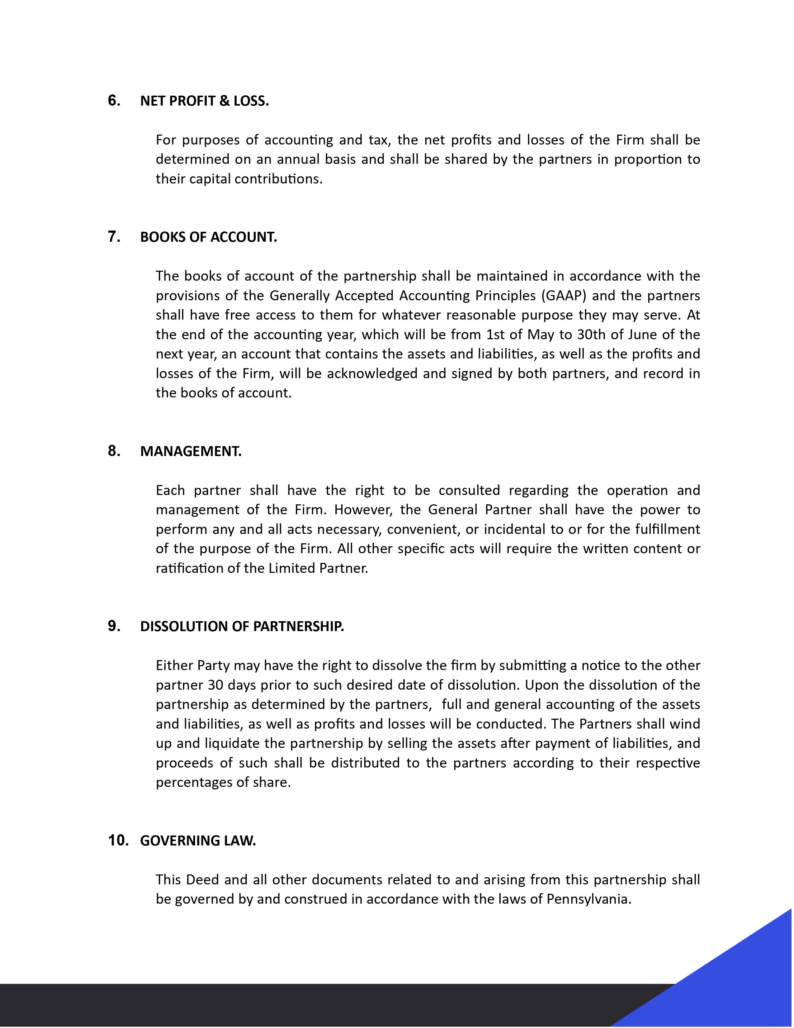  Partnership Deed Template Google Docs Word PDF Template