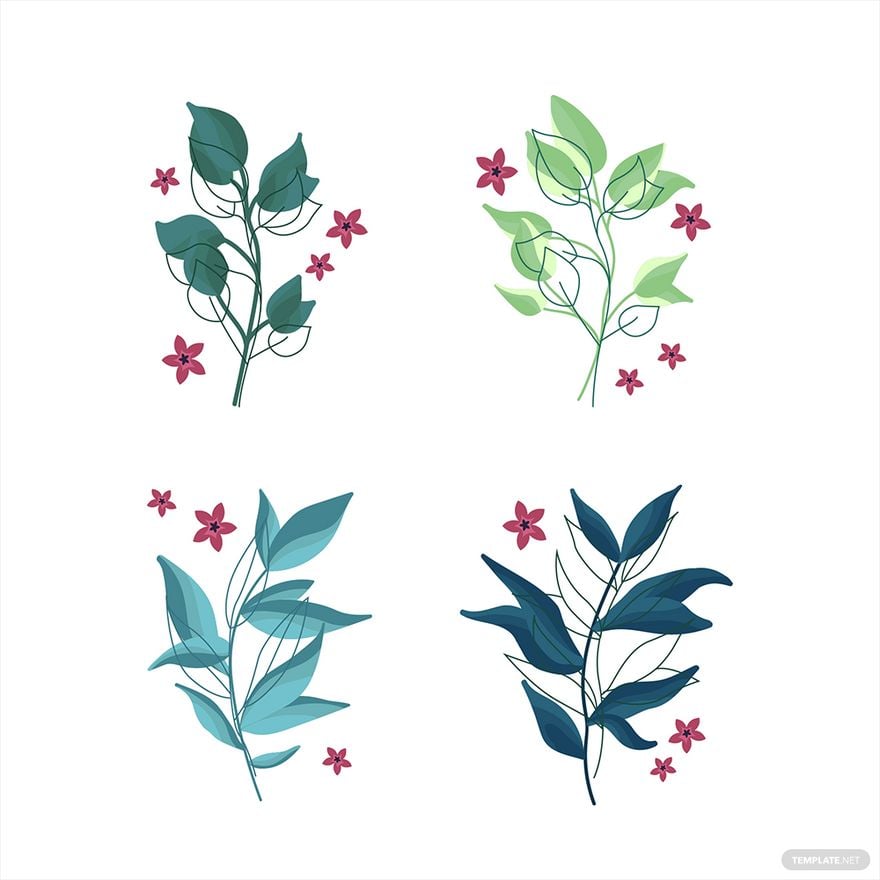 Free Spring Leaves Vector in Illustrator, EPS, SVG, JPG, PNG