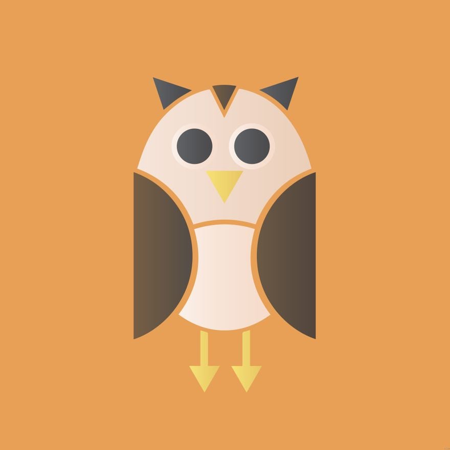 Free Geometric Owl Illustration