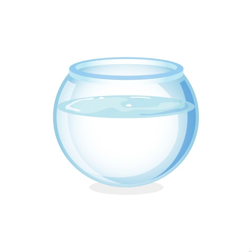 Free Water Bowl Illustration