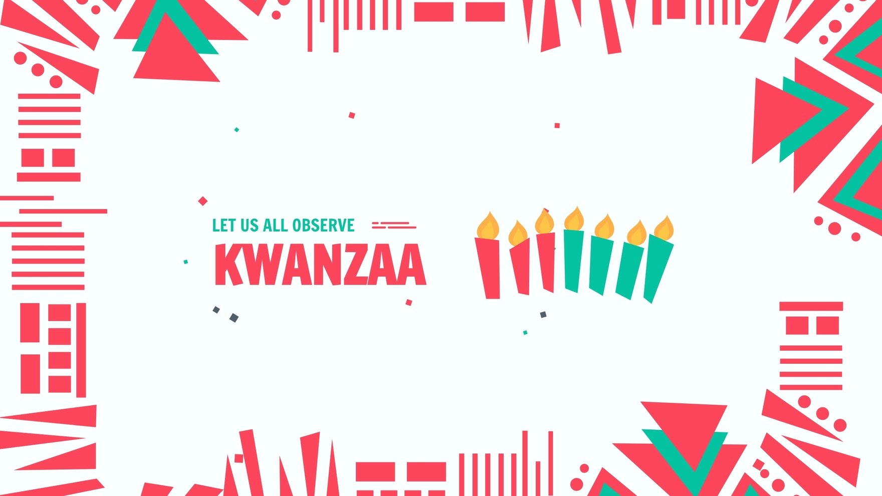 Modern Kwanzaa YouTube Banner Template