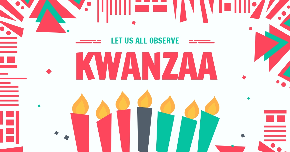 Free Modern Kwanzaa Facebook Post Template