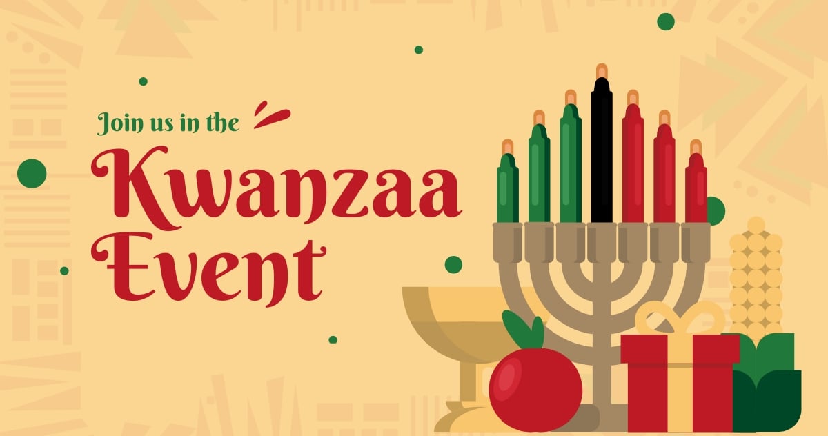 Free Kwanzaa Event Facebook Post Template