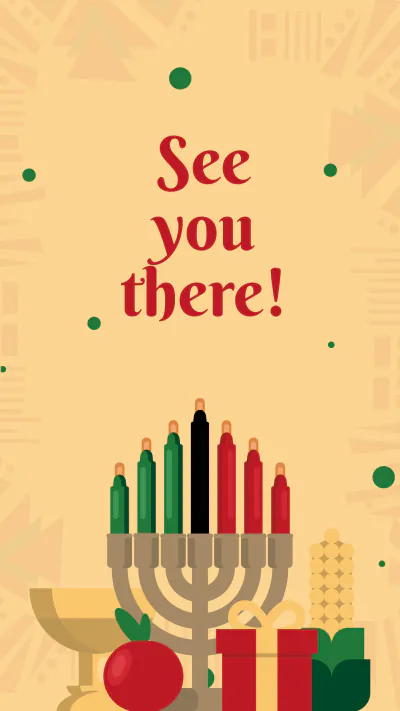 Free Kwanzaa Event Instagram Story Template to Edit Online