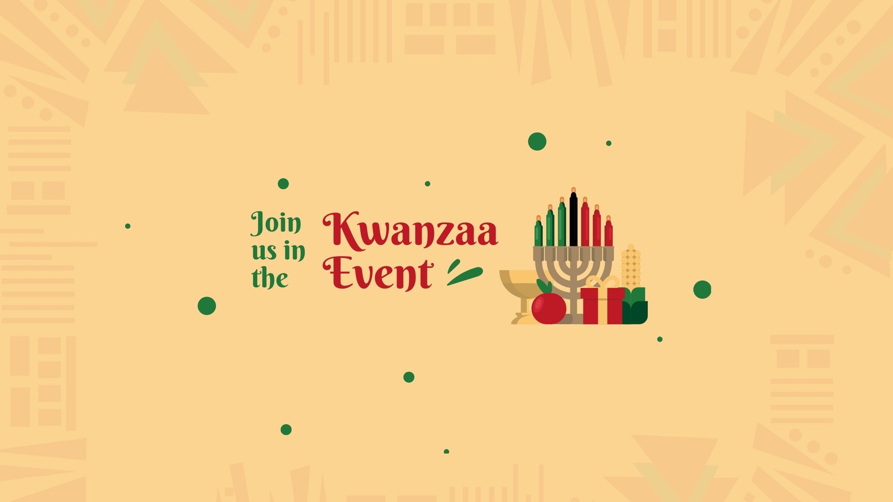 Kwanzaa Event Youtube Banner Template