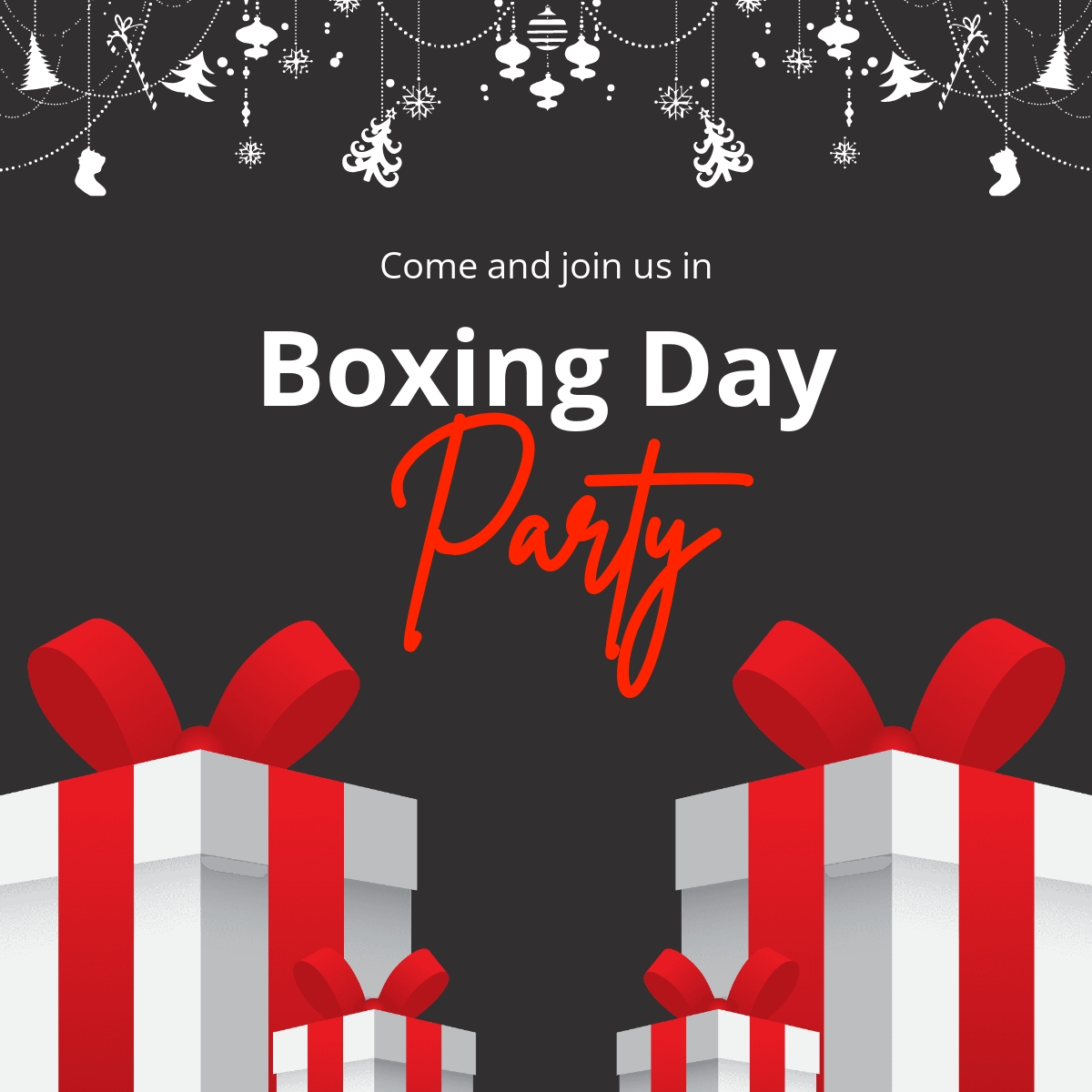 Boxing Day Linkedin Templates Design, Free, Download
