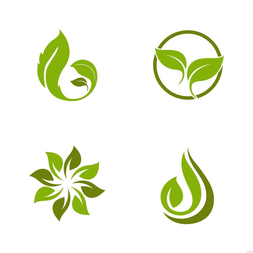 Free Leaves Logo Vector in Illustrator, EPS, SVG, JPG, PNG