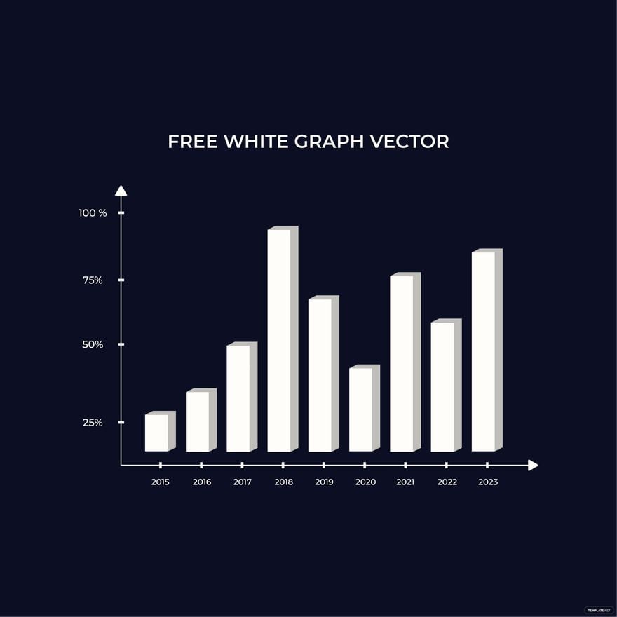 White Graph Vector in Illustrator, EPS, SVG, JPG, PNG