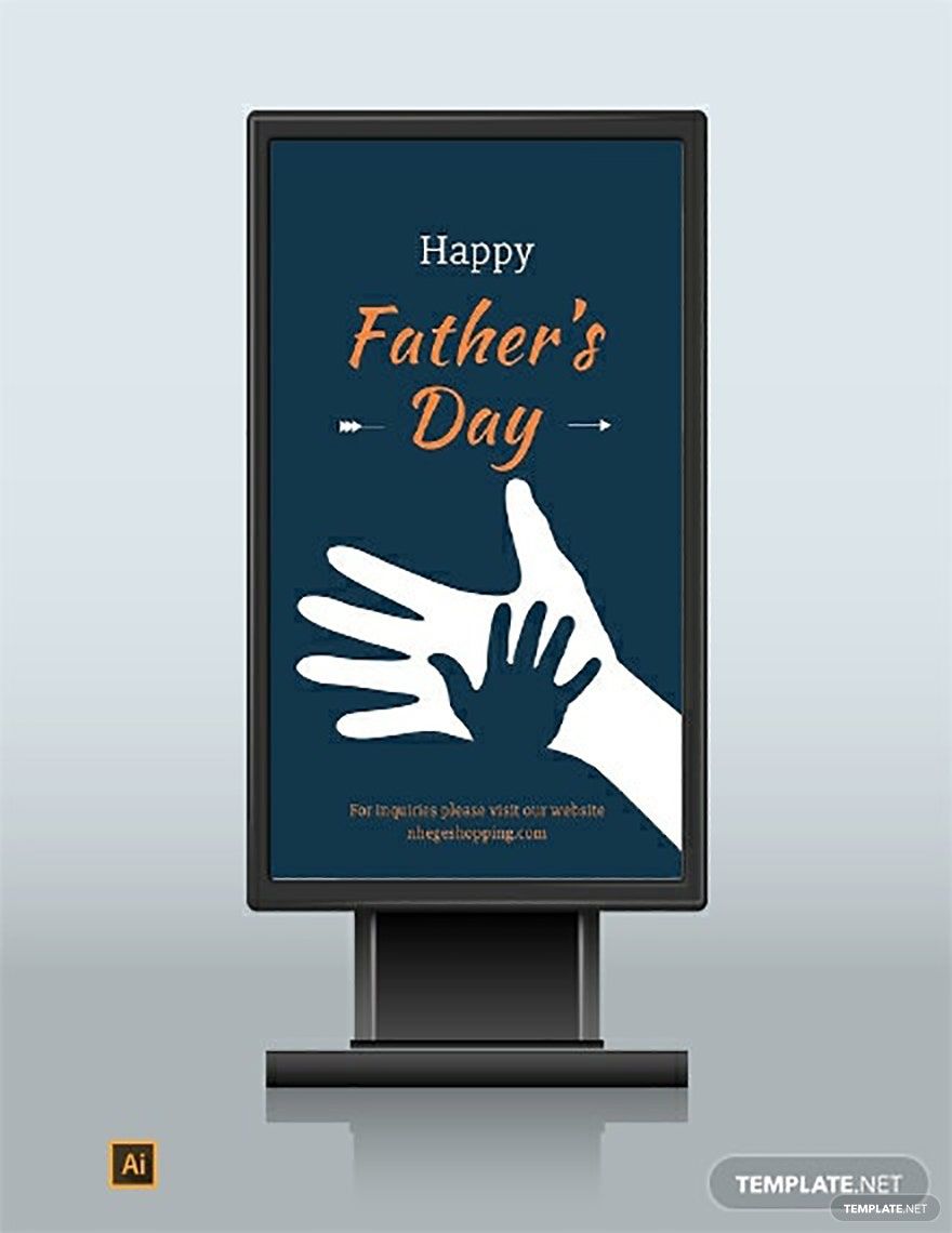 Father's Day Digital Signage Template