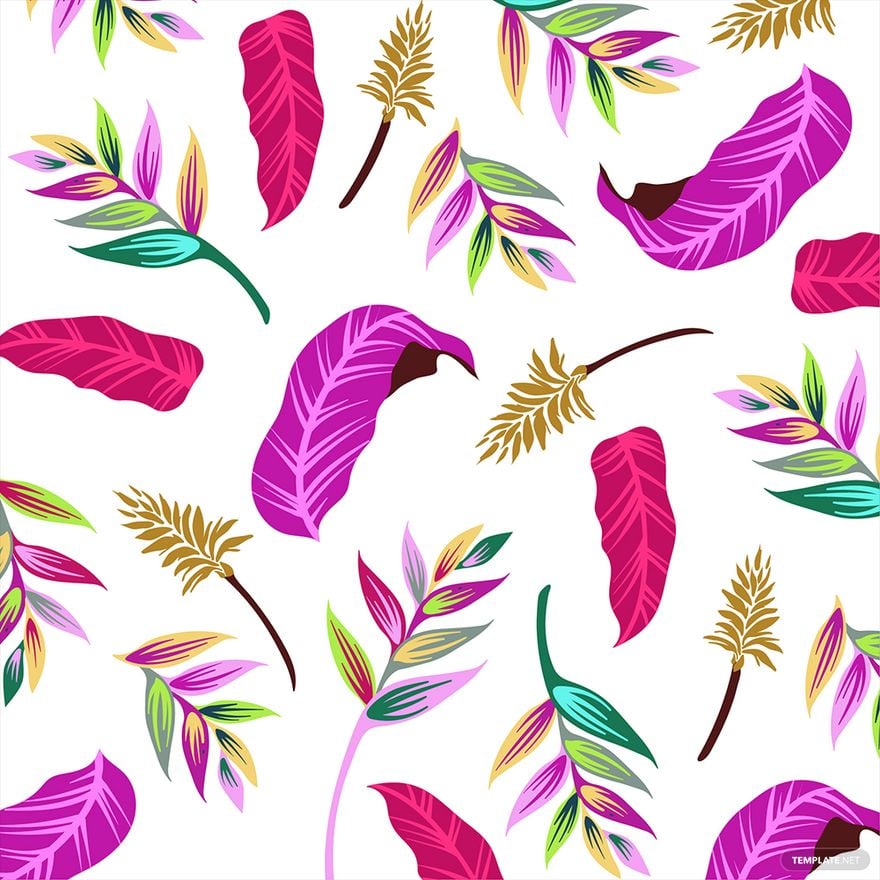 Hipster Leaves Vector