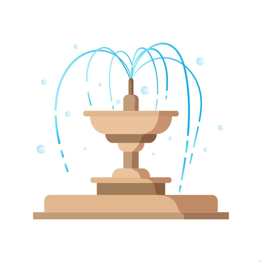 Fountain Water Illustration