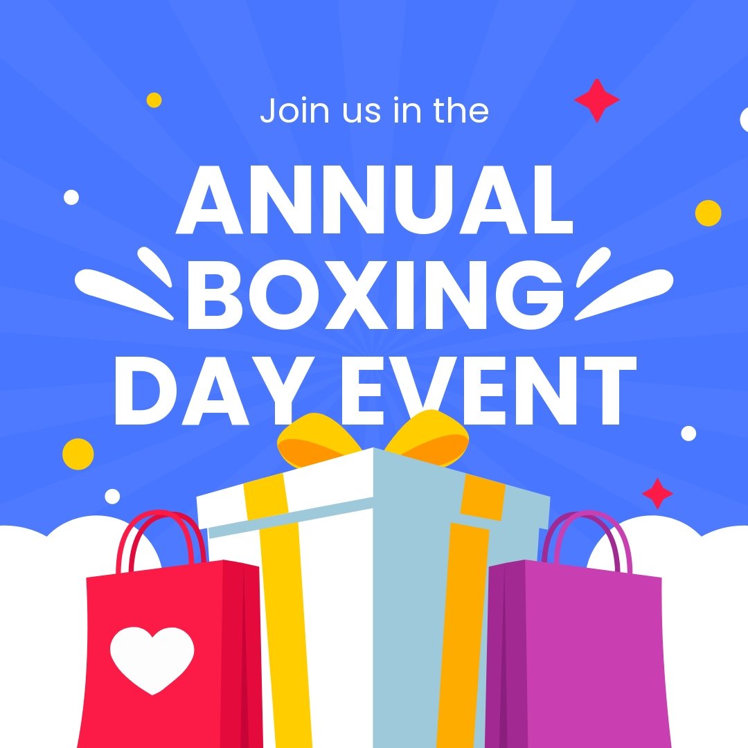 Free Boxing Day Event Instagram Post Template