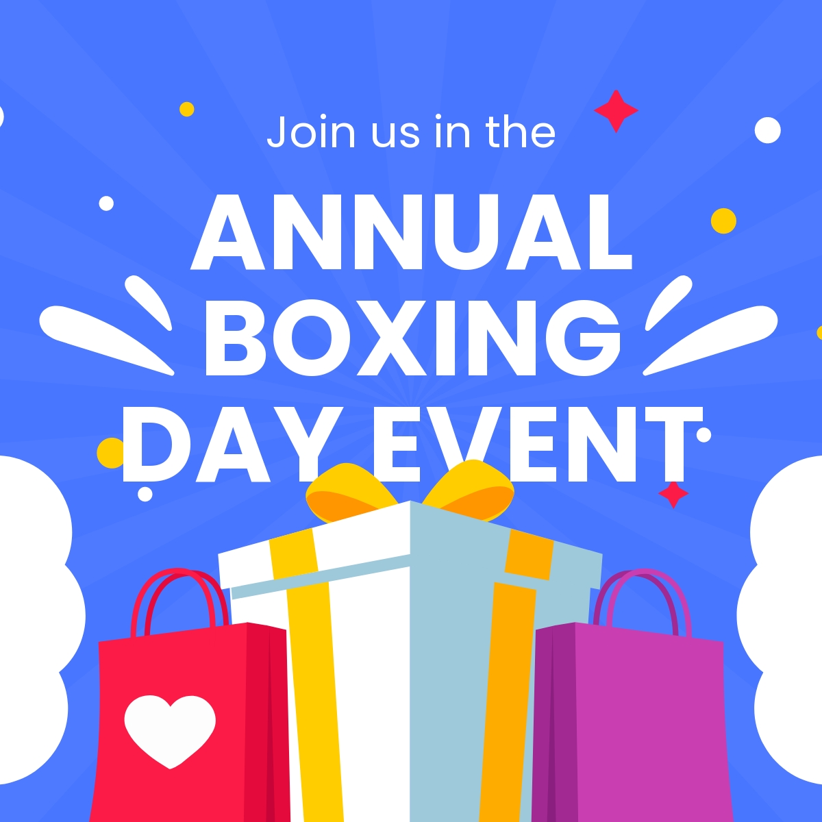 free-boxing-day-event-linkedin-post-template-template