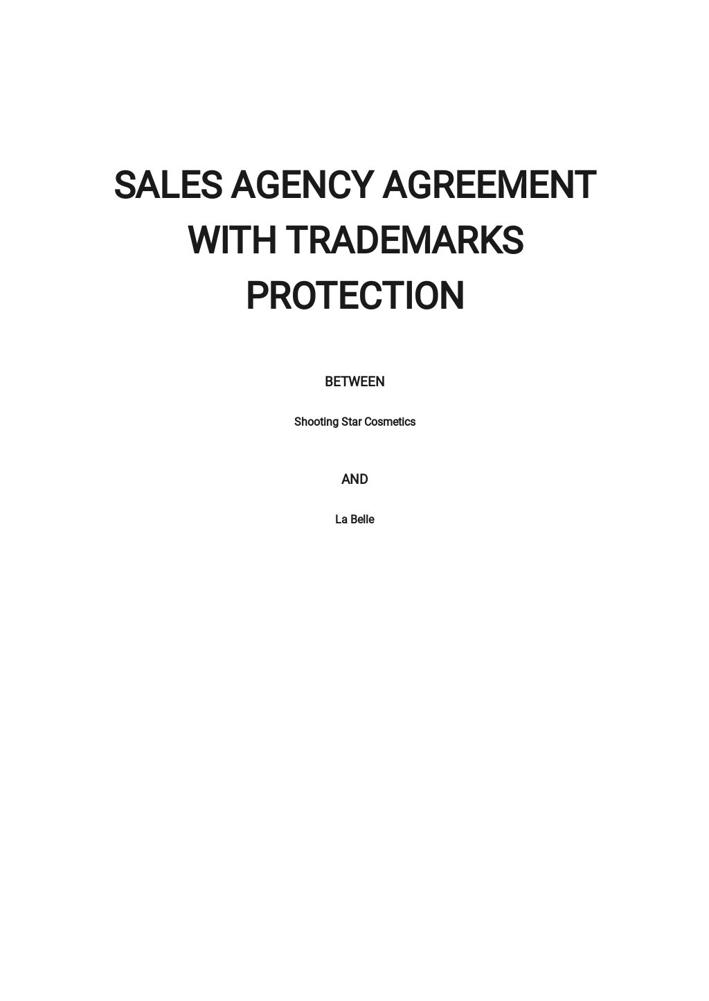 Sales Agency Agreement With Trademarks Protection Template.jpe