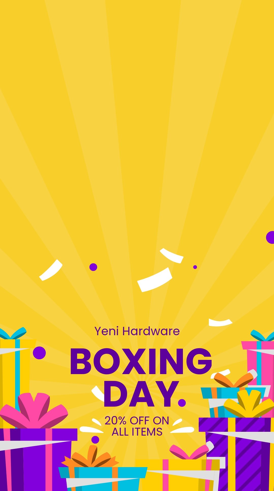Free Boxing Day Promotion Snapchat Geofilter Template